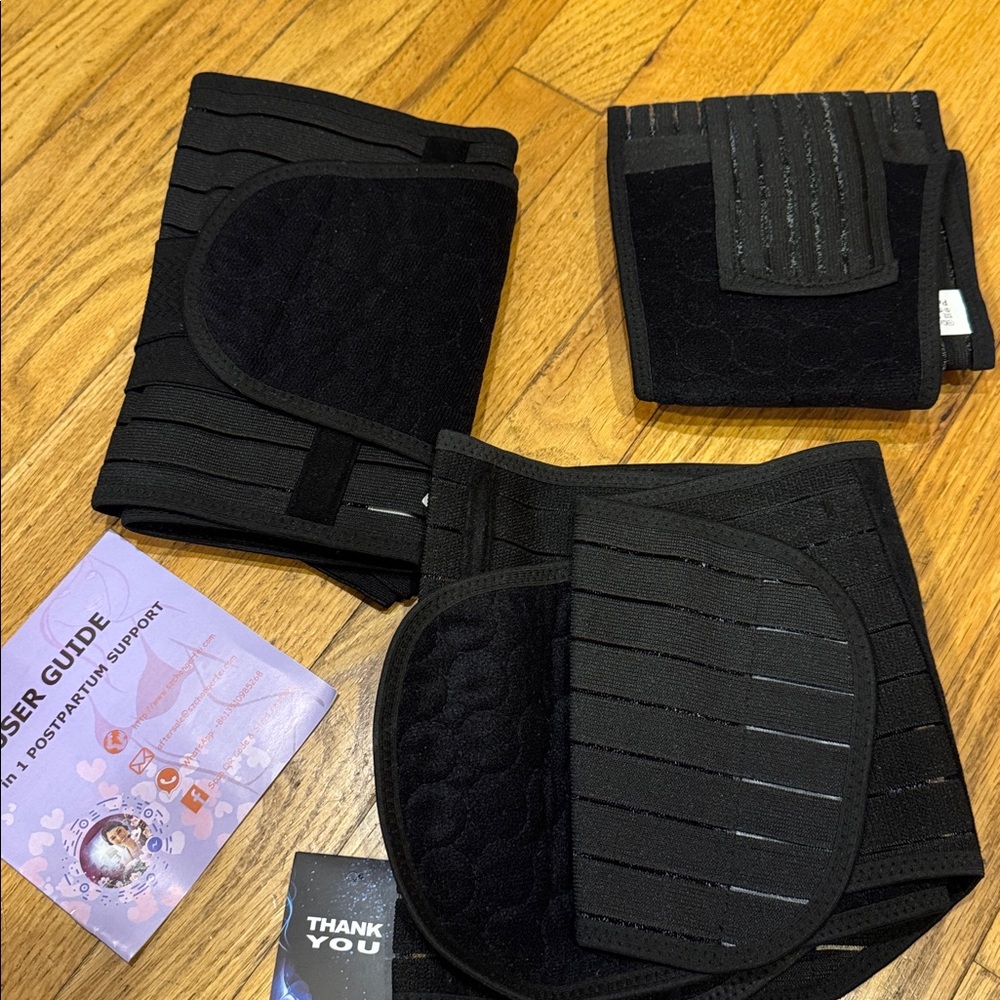 Black postpartum support set